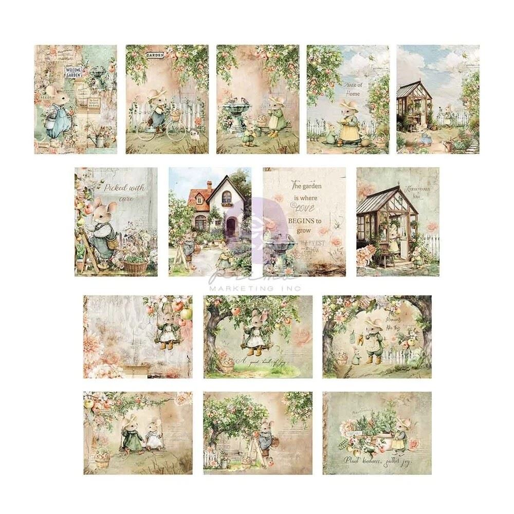 Journaling cards Homegrown 7 x 10