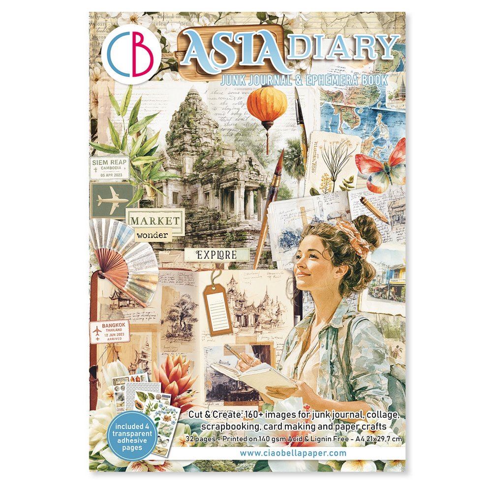 Junk Journal & Ephemera Book Asia Diary