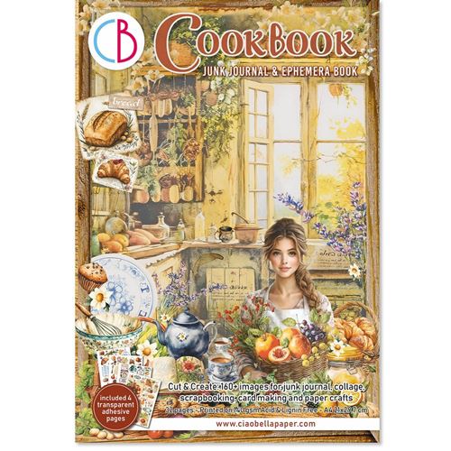 Junk Journal & Ephemera Book Cookbook A4