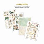 Junk Journal & Ephemera Book Golden Winter