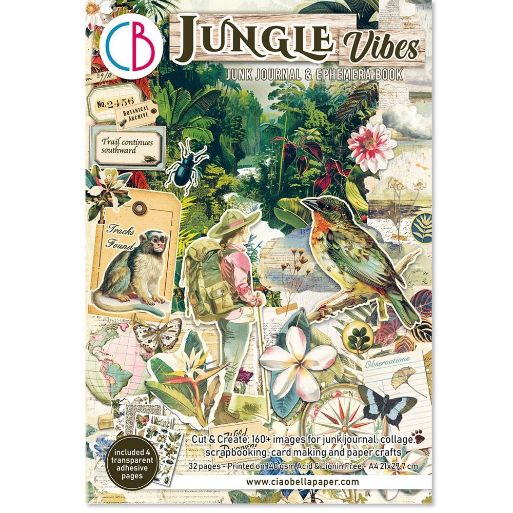 Junk Journal & Ephemera Book Jungle Vibes