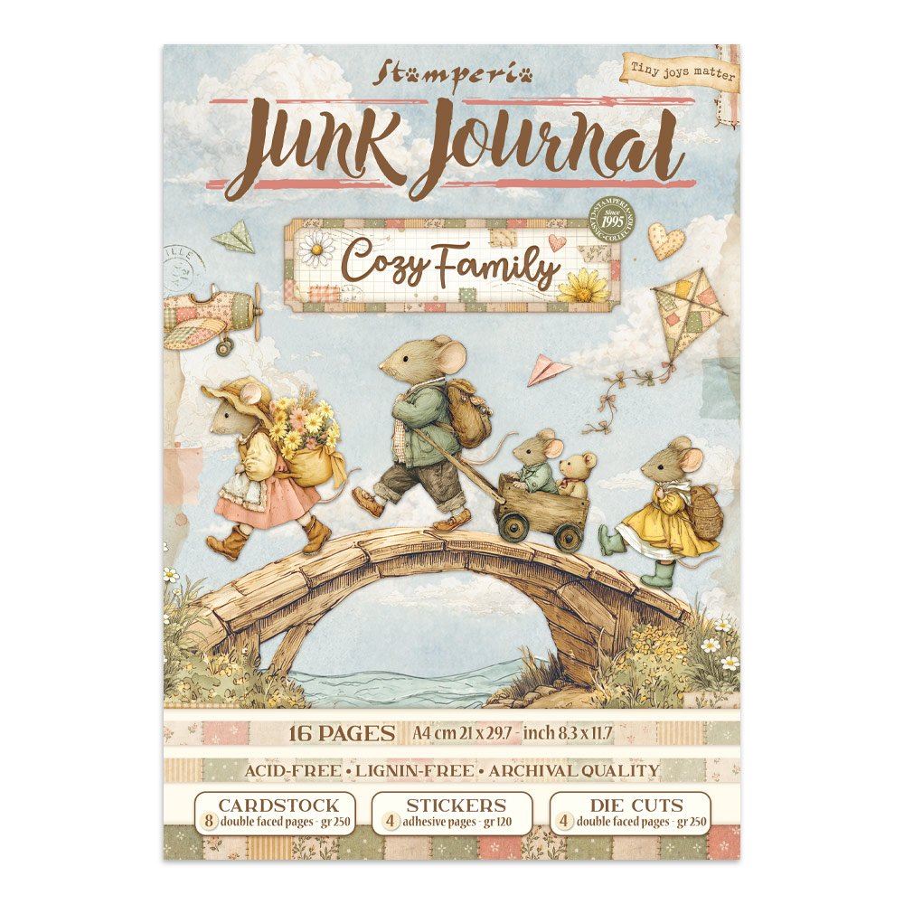 Junk journal & Card Making Cozy Family