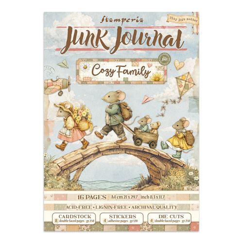 Junk journal & Card Making Cozy Family