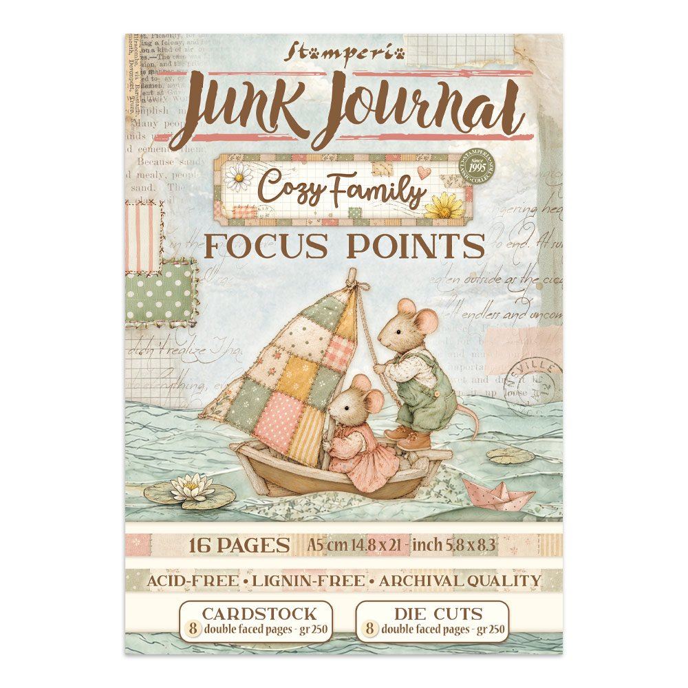 Junk journal & Card Making Cozy Family A5