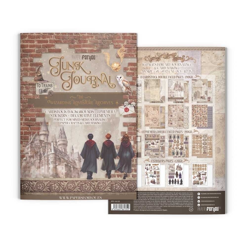 Junk journal & Card Making Wizarding Adventure Archives A4
