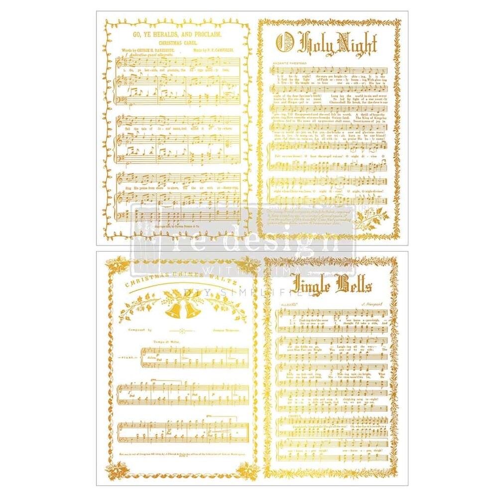 Kacha Yuletide Symphony A4 Middy Foil Plus Transfers