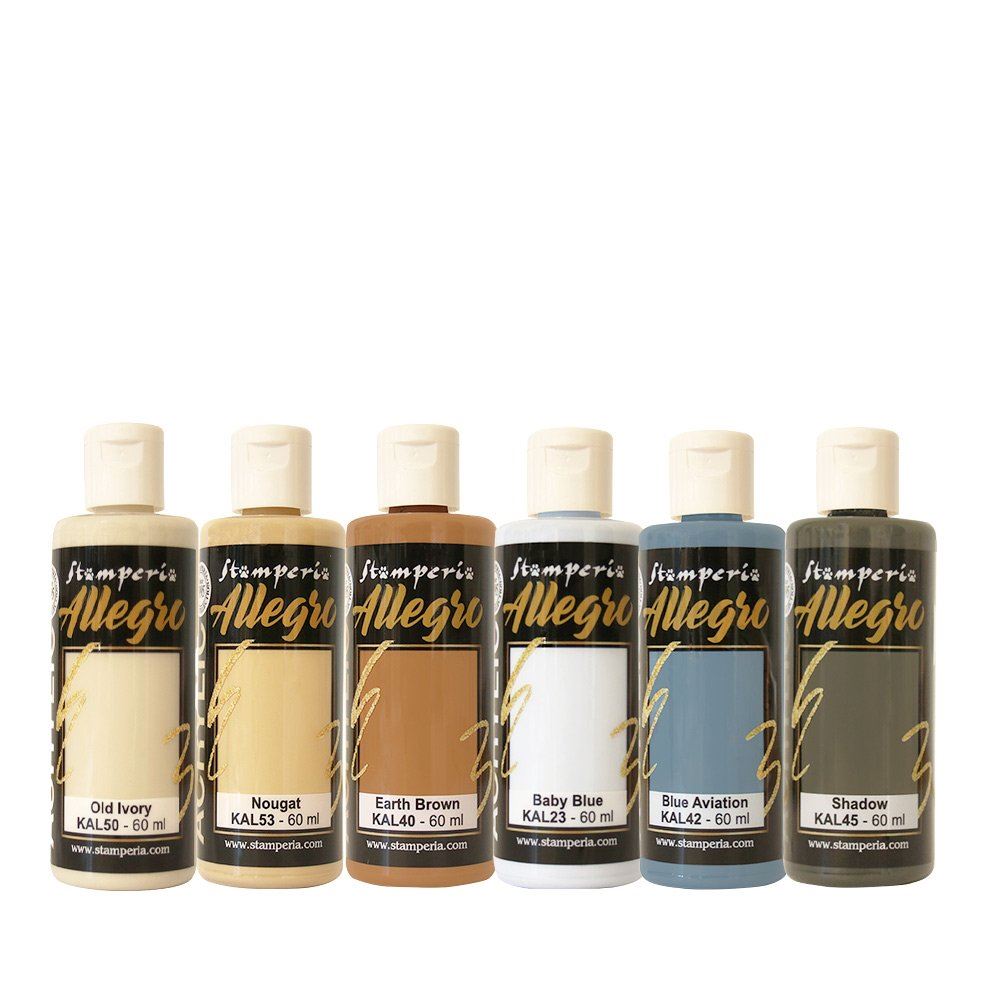 Kit 6 Allegro selection Silent Sea Stamperia