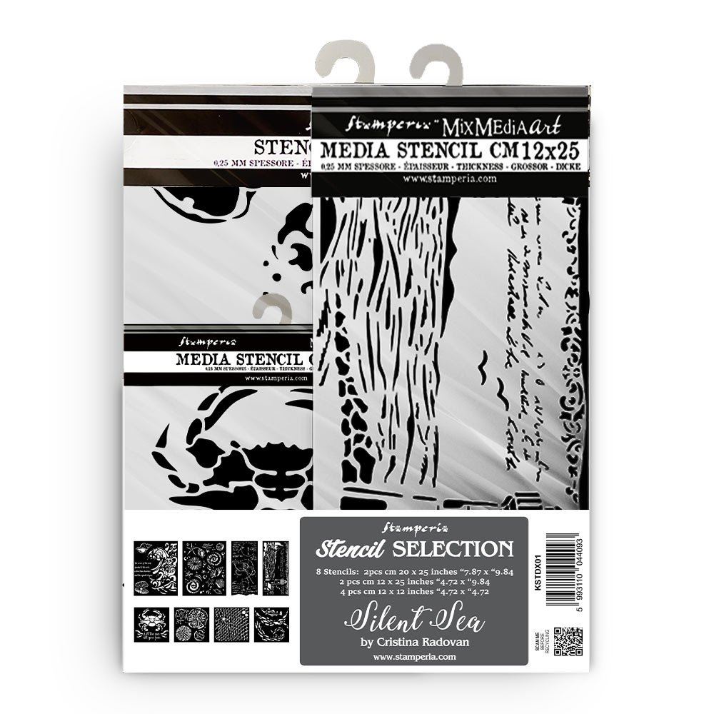 Kit 8 Stencil Silent Sea