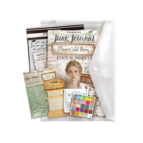 Kit Art Journaling Selection Flowers and Poems