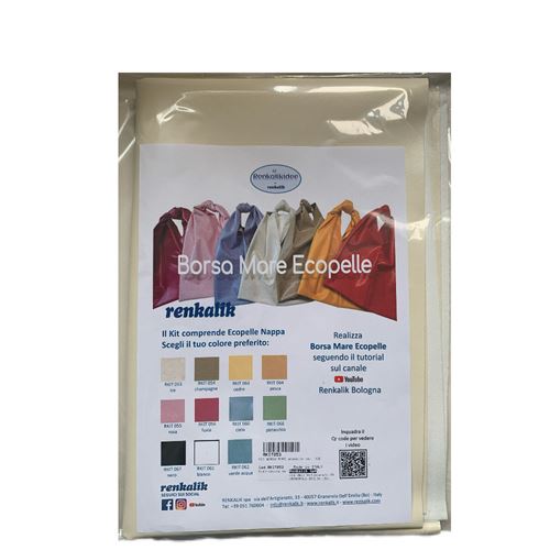 Kit Borsa Mare ecopelle Ice