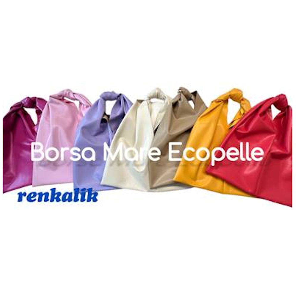 Kit Borsa Mare ecopelle Pistacchio