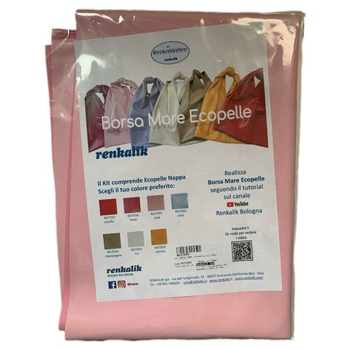 Kit Borsa Mare ecopelle Rosa