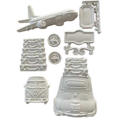 Kit Gessetti Art of Travelling trasporti e targhette