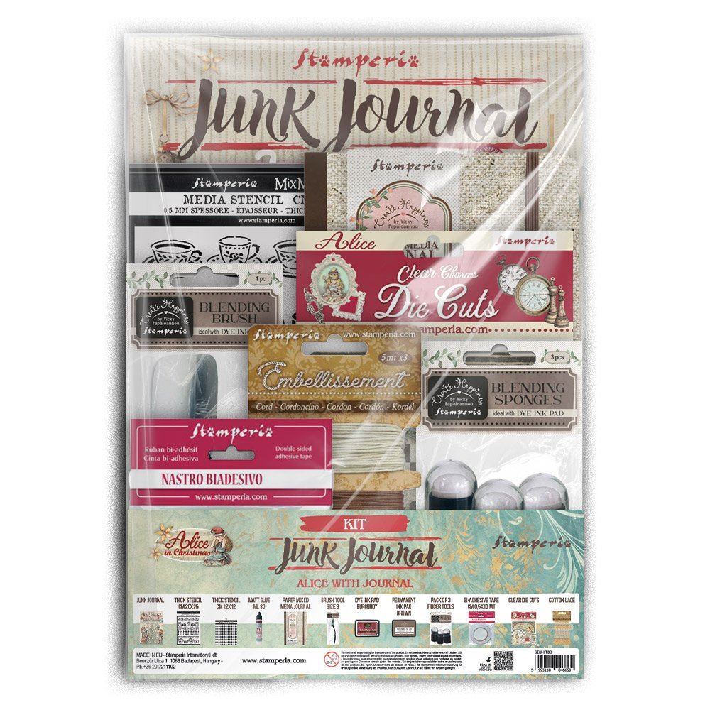 Kit Junk journal and colouring Alice in Christmas
