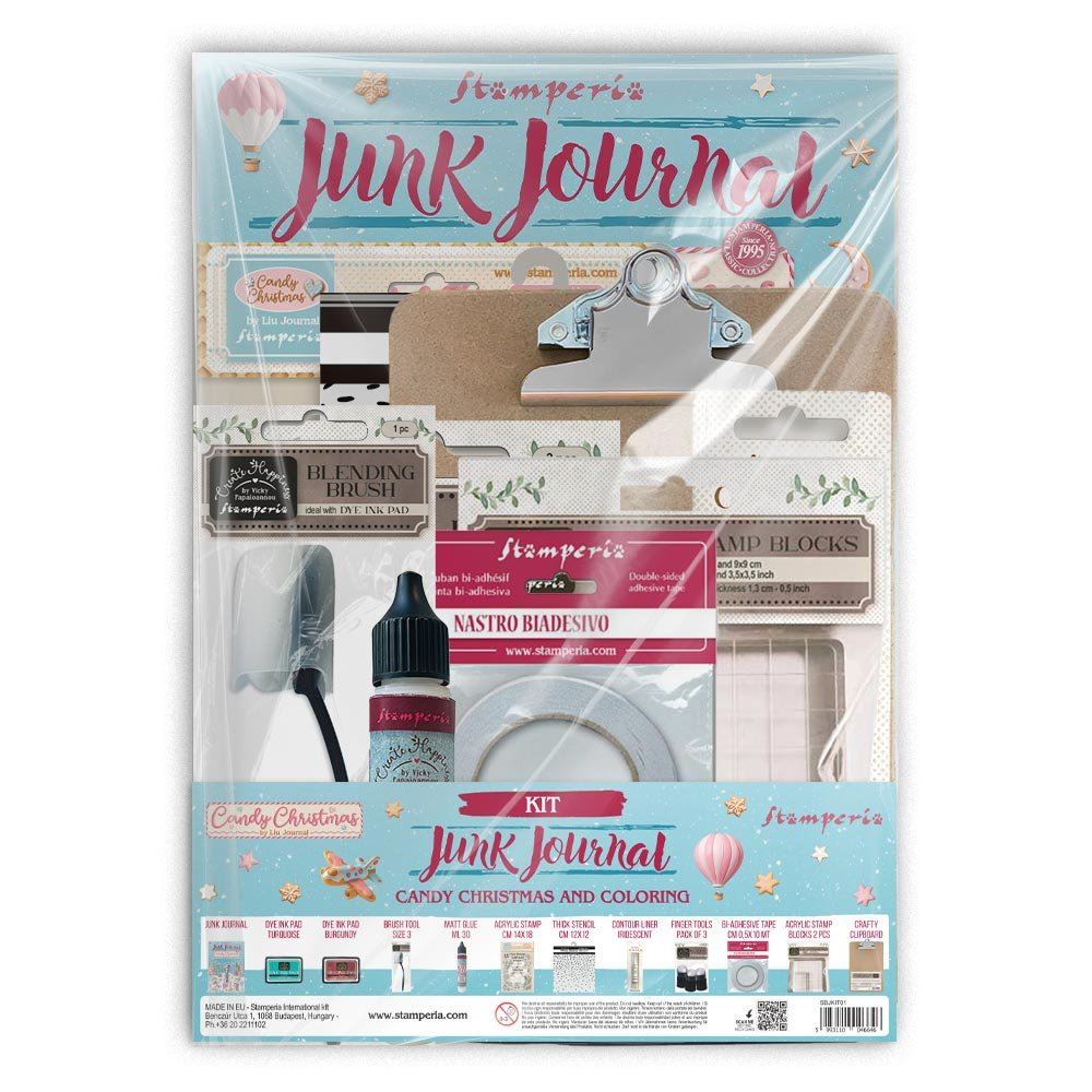 Kit Junk journal and colouring Candy Christmas