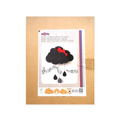 Kit Nuvole e Sole in MDF con carillon