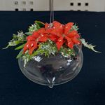 Kit Pallina in vetro con stelle di Natale rosse