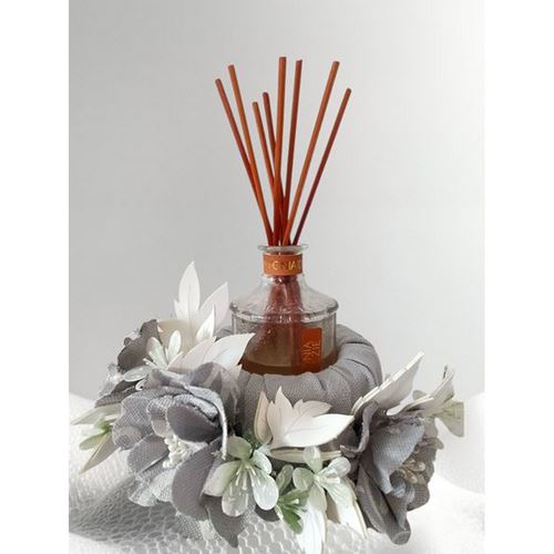 Kit Porta Profumatore d'ambiente grigio perla