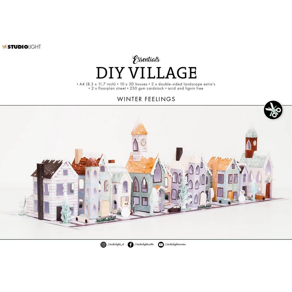 Kit Winter Village 3D