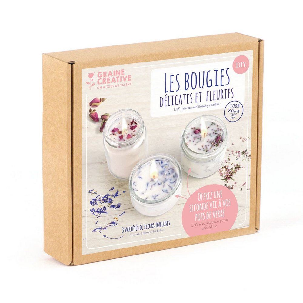 Kit crea Candele Floreali