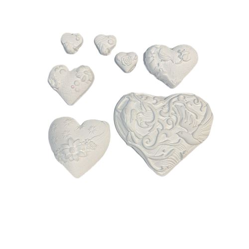 Kit gessetti 7 Cuori decorati