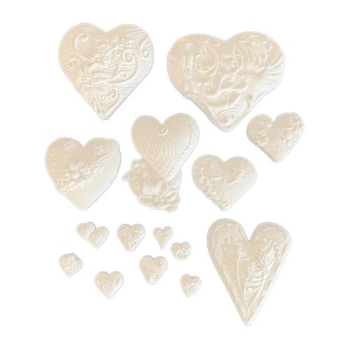 Kit gessetti Alice in Christmas cuori semplici