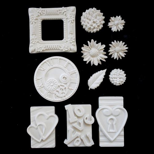 Kit gessetti Tag Love, Orologio, Cornice e Fiori