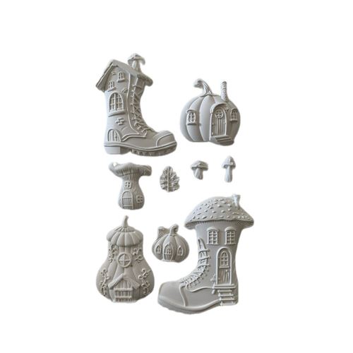 Kit gessetti Whispering Woods stivali e casetta zucca