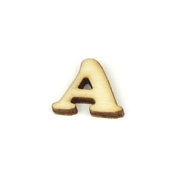 Lettera A in legno cm 1,5