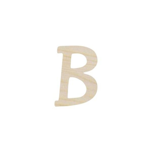 Lettera B in legno cm 6,5