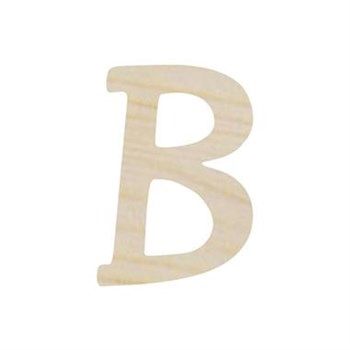 Lettera B in legno cm 6,5