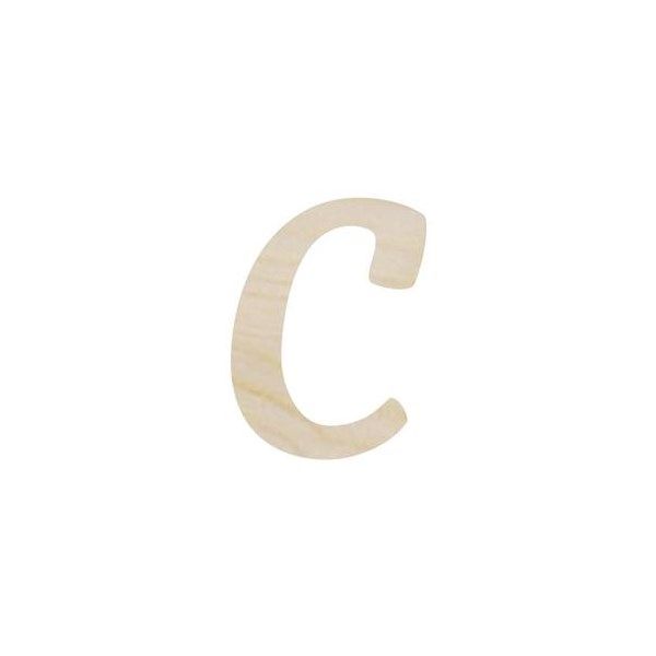 Lettera C in legno cm 6,5