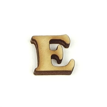 Lettera E in legno cm 1,5