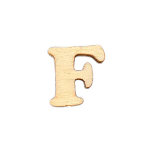 Lettera F in legno 2 cm