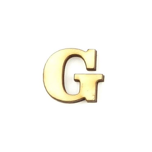 Lettera G Clarendon in Legno 1,5 cm
