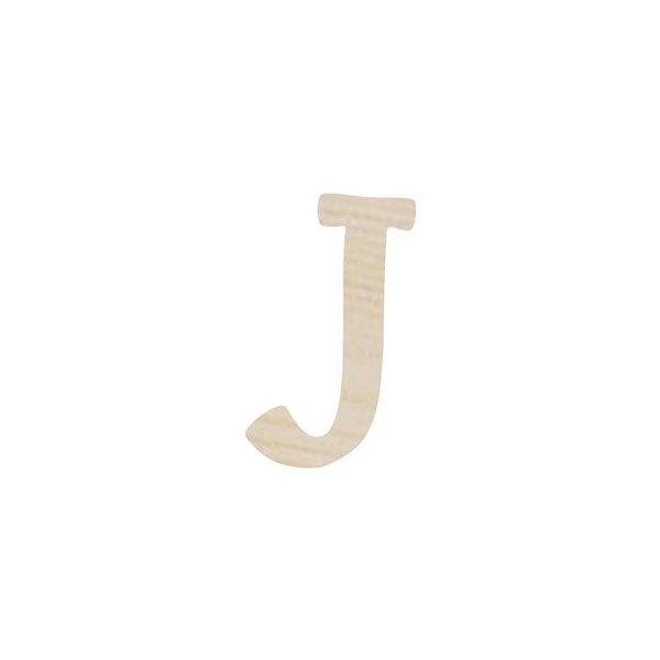 Lettera J in legno cm 6,5