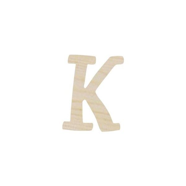 Lettera K in legno cm 6,5