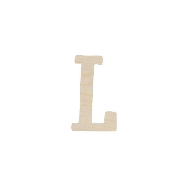 Lettera L in legno cm 6,5