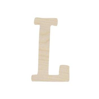 Lettera L in legno cm 6,5