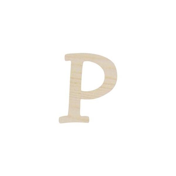 Lettera P in legno cm 6,5