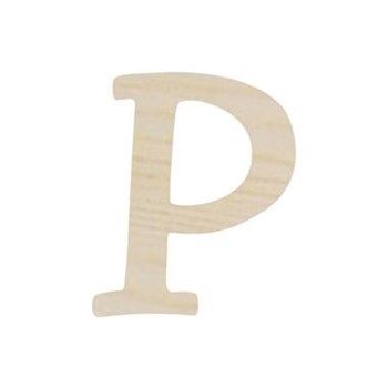 Lettera P in legno cm 6,5