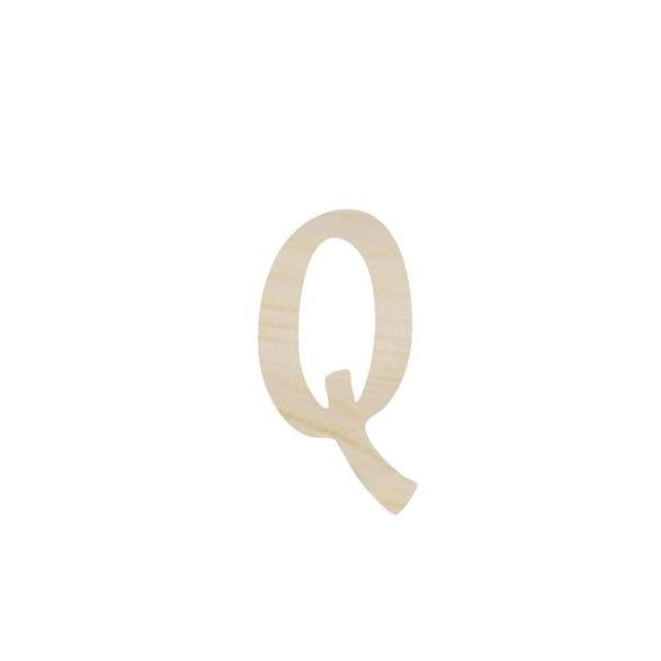 Lettera Q in legno 