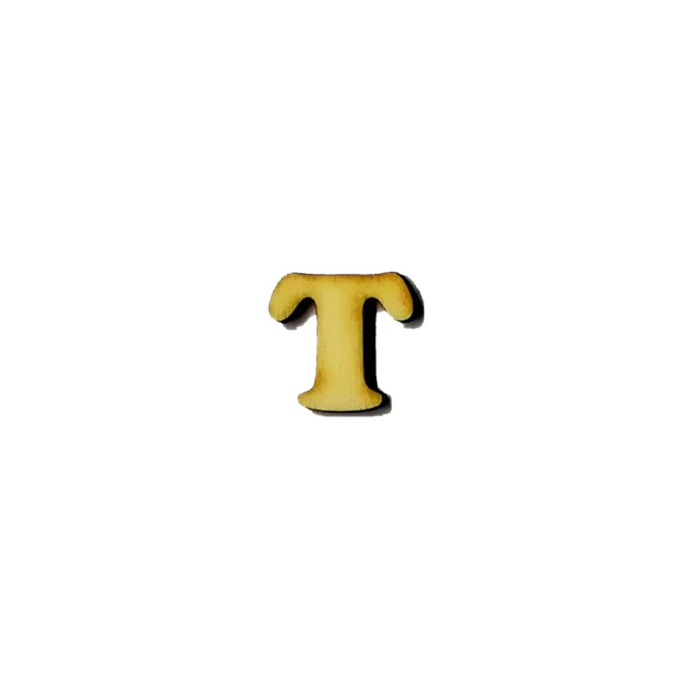 Lettera T in legno cm 2,5 - Mondo Fai da Te