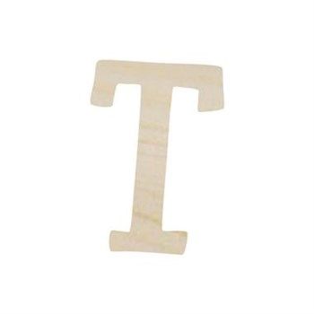 Lettera T in legno cm 6,5