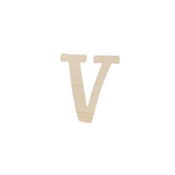 Lettera V in legno cm 6,5