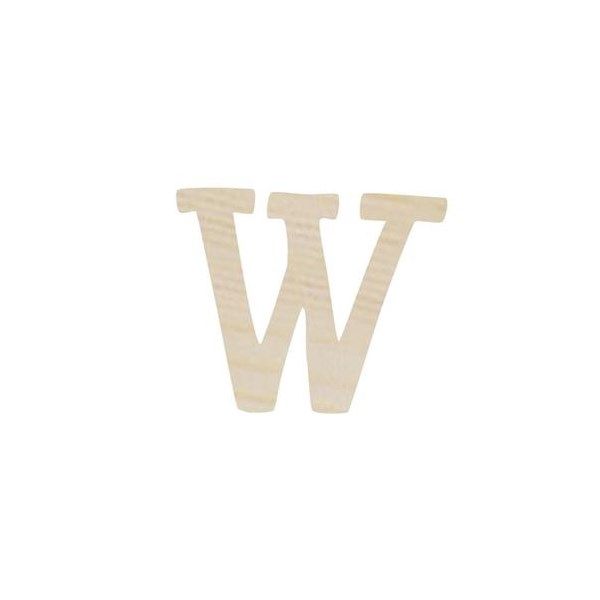 Lettera W in legno cm 6,5