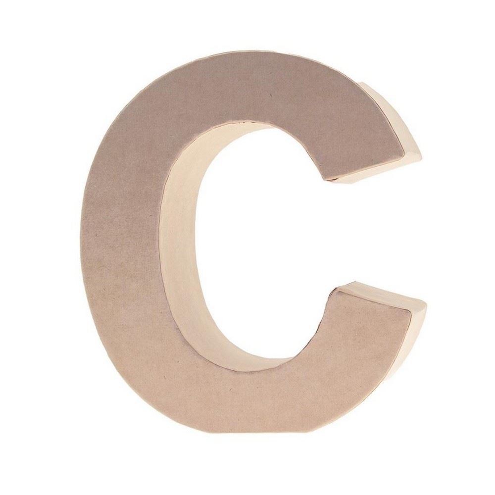 Lettera in Cartone C 17,5h cm