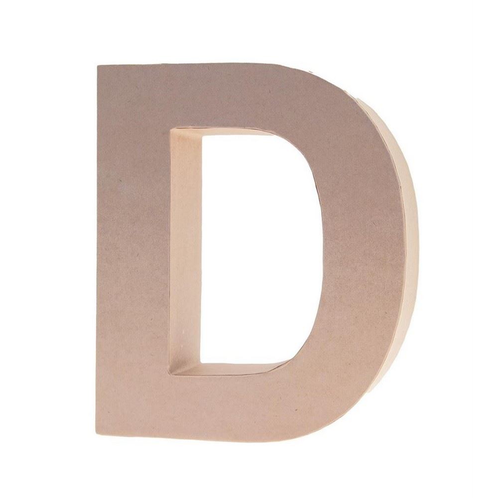 Lettera in Cartone D 17,5h cm