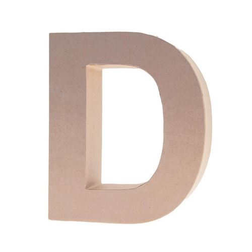 Lettera in Cartone D 17,5h cm
