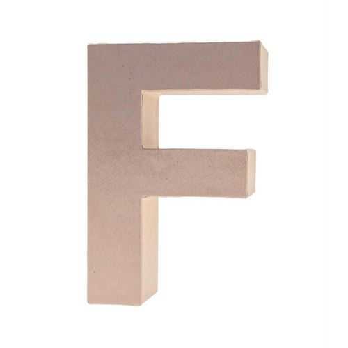 Lettera in Cartone F 17,5h cm